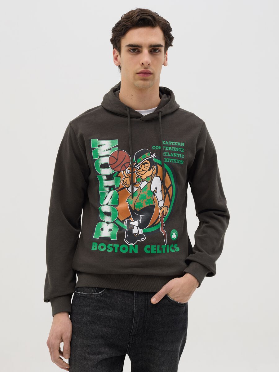 Green NBA Boston Celtics sweatshirt with hood_0