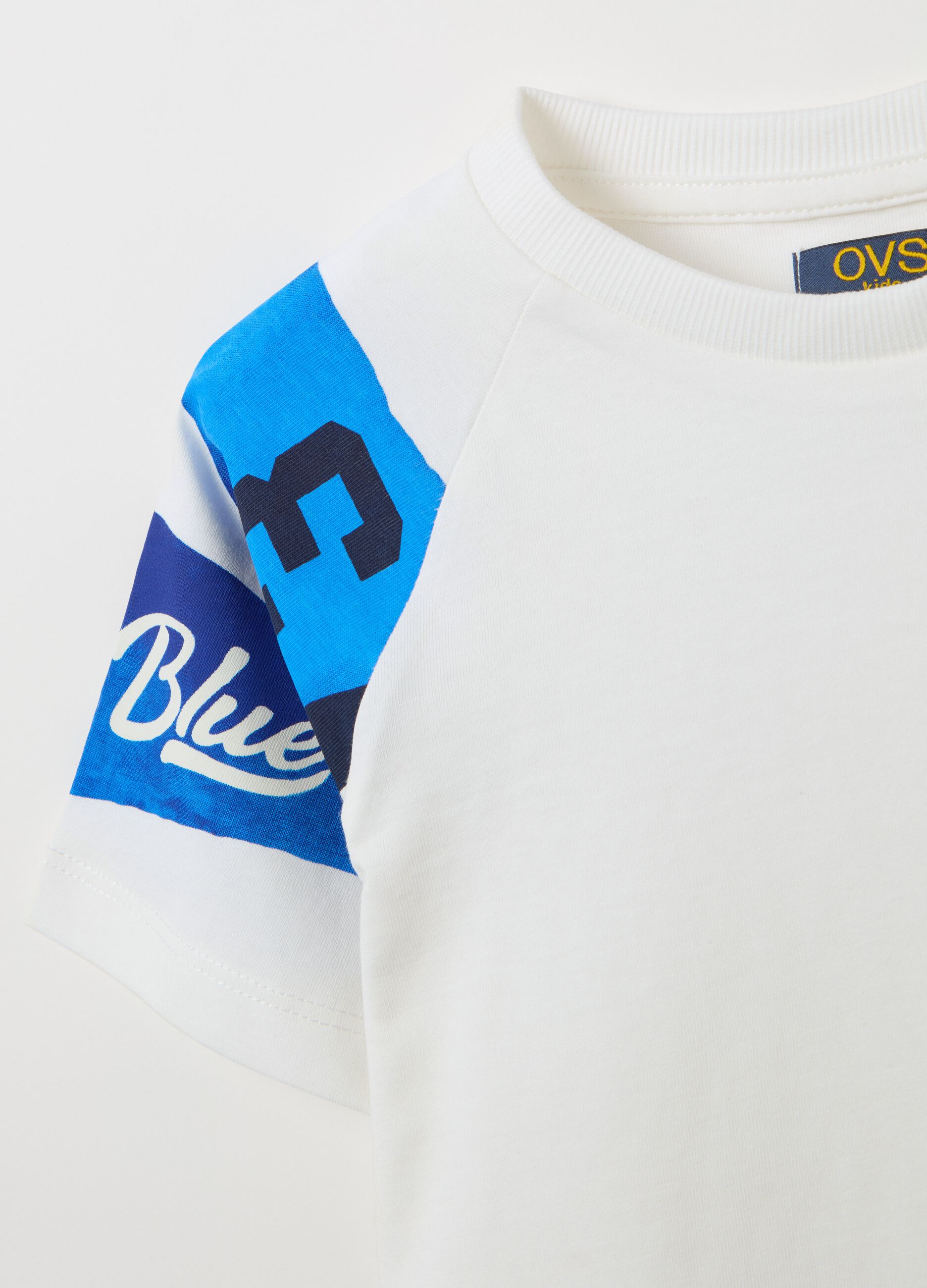 T-shirt in cotton with nautical print