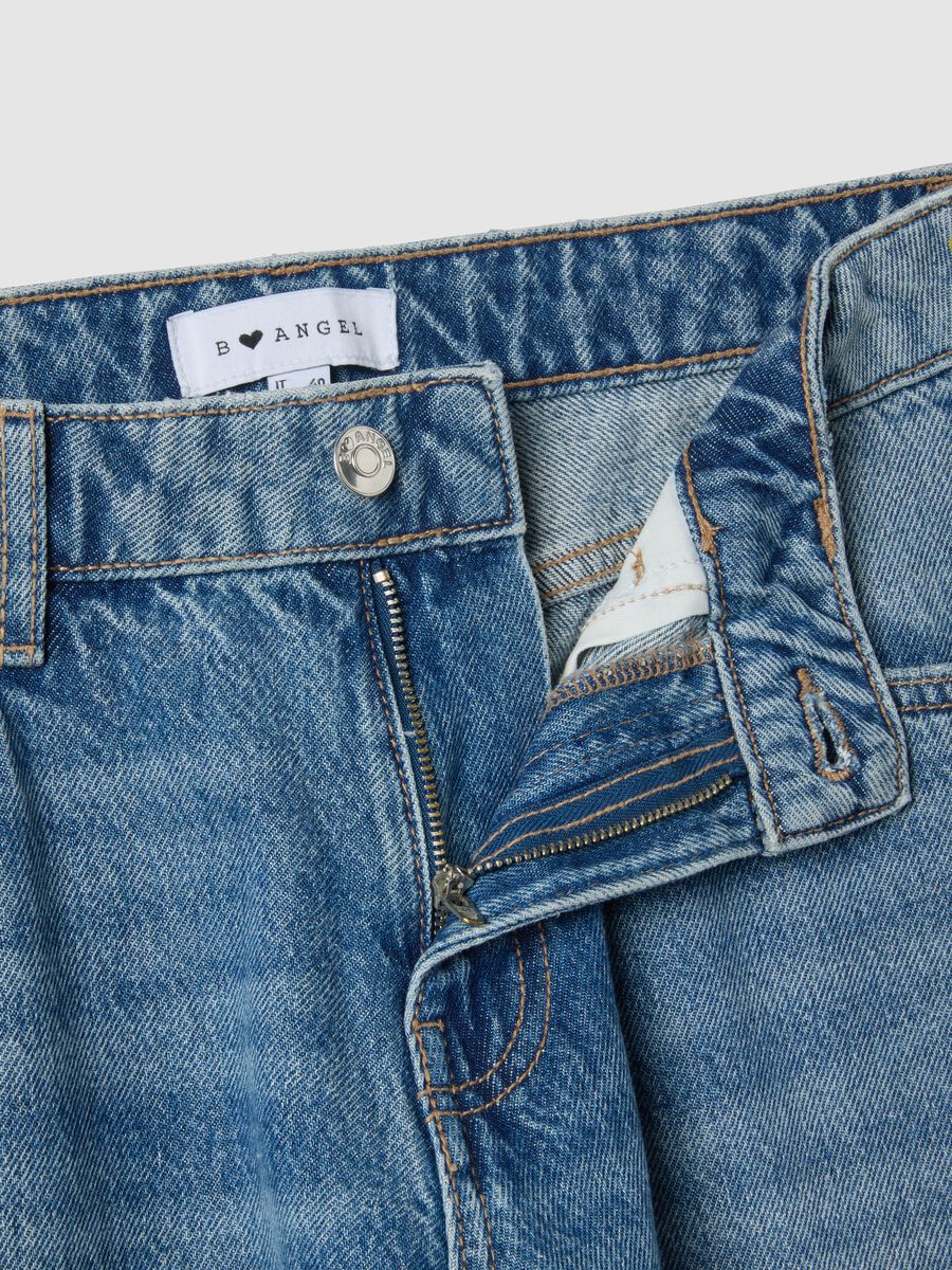 Blue pure cotton boyfriend fit jeans_5