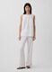 Wide-leg linen-blend trousers_0