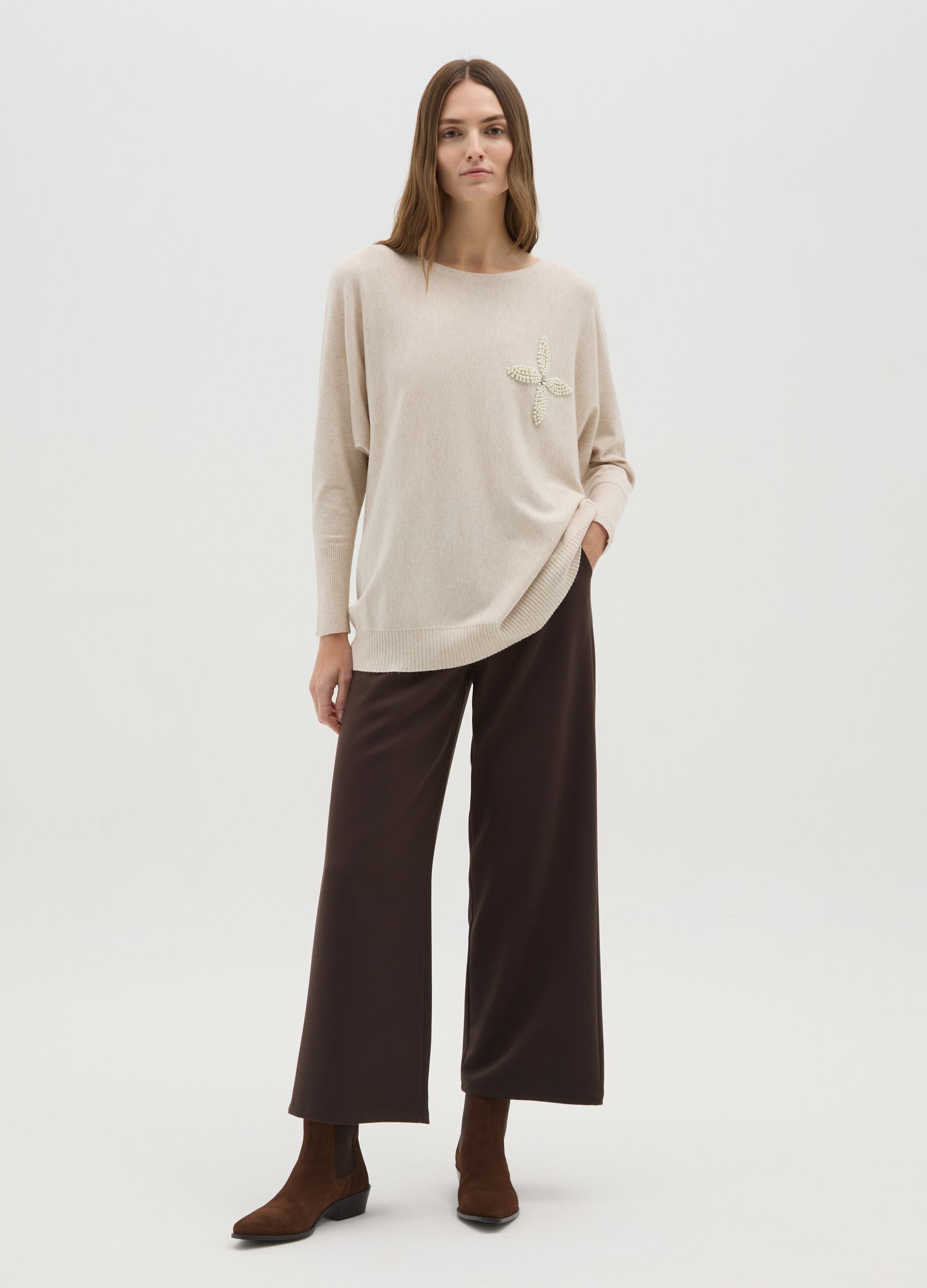 Brown Regular Fit Trousers