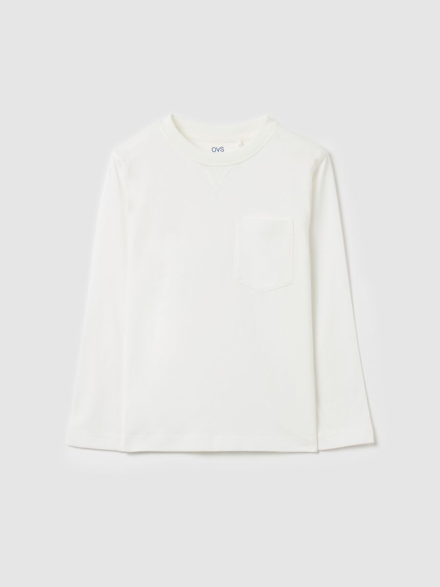 Long-sleeved T-shirt in organic cotton_0