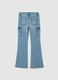 Girls' denim flare jeans_1
