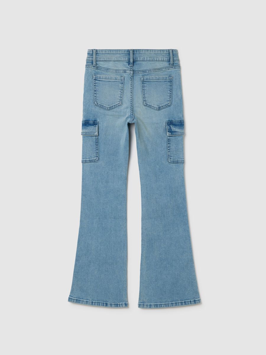 Girls' denim flare jeans_1