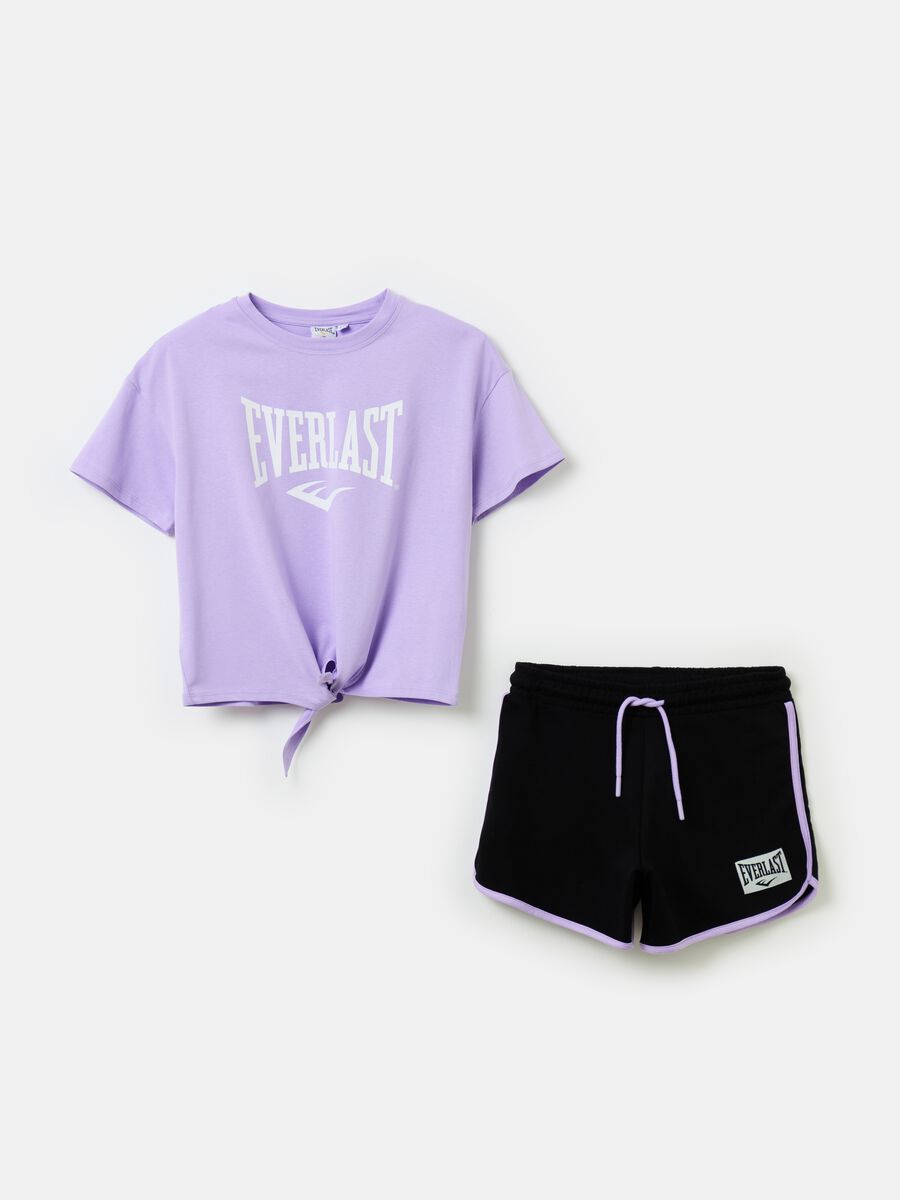 T-shirt and shorts jogging set with logo_0