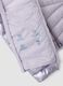 Purple Ultralight padded jacket with hood and zip for girls_3