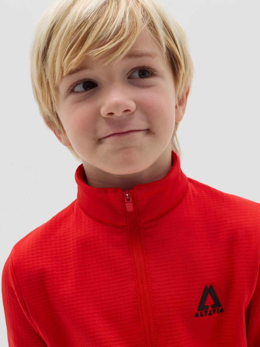 Waffle pile half-zip ALTAVIA WITH DEBORAH COMPAGNONI_2