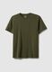 Green pure cotton regular fit T-shirt_4