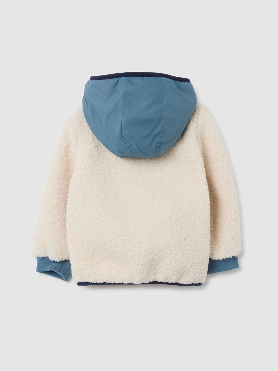 Multicolour Regular Fit Fleece Jacket for Kids_1