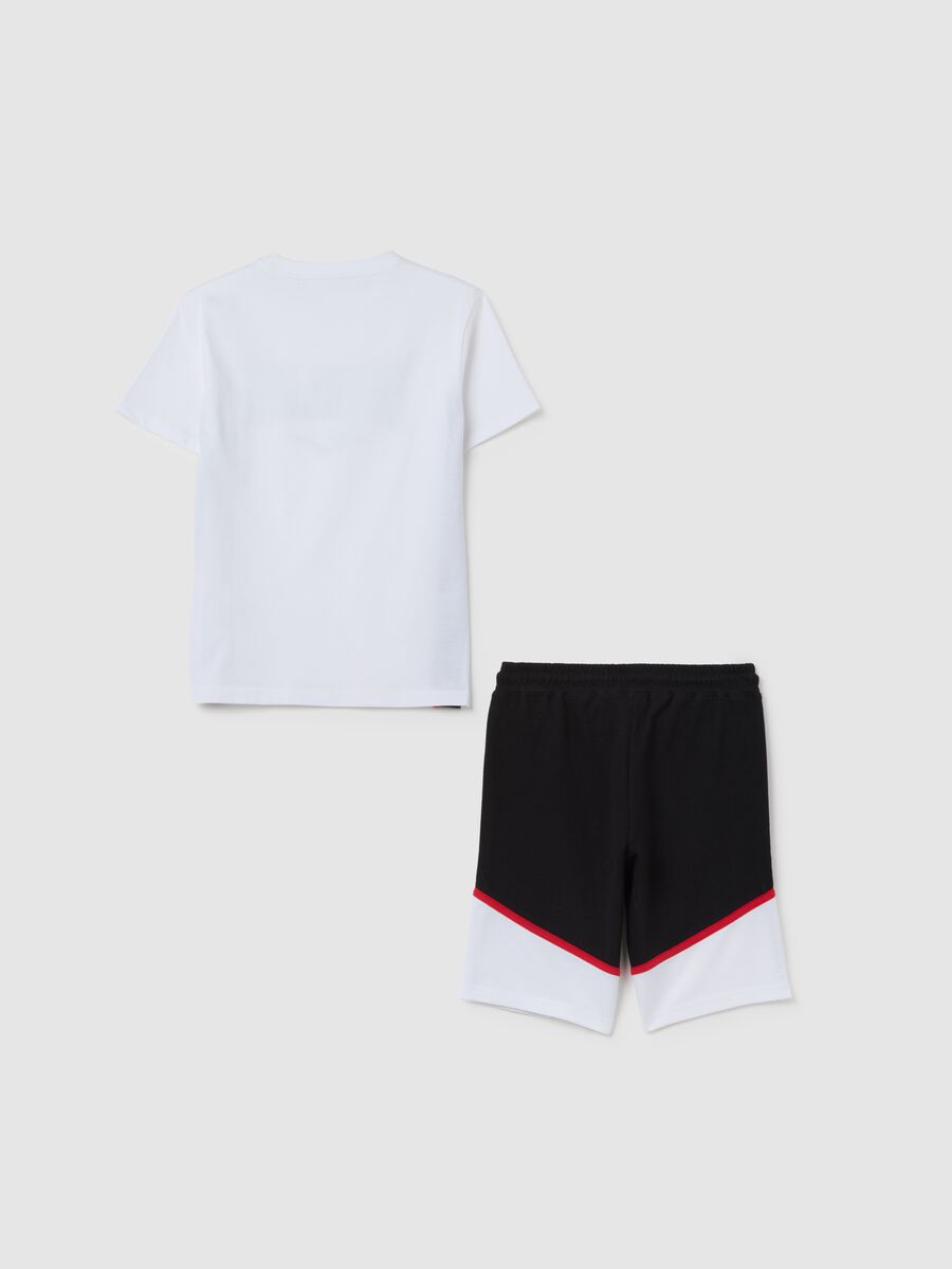 Completo sportivo da ragazzo in puro cotone multicolor regular fit_4