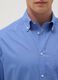 Regular Fit Easy Iron Blue Shirt with Button-Down Collar_1