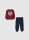 Children's red regular fit pure cotton outfit_0