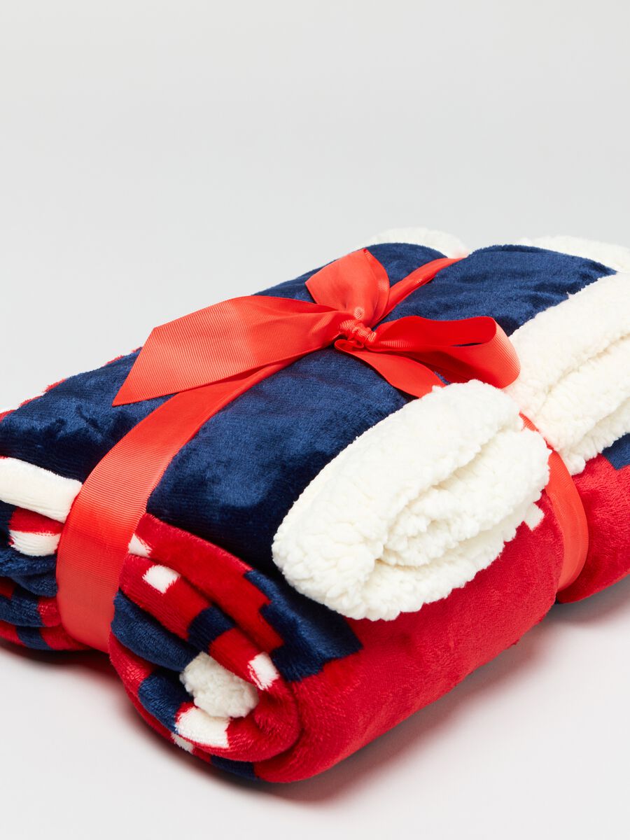 Plaid con stampa ikat_1