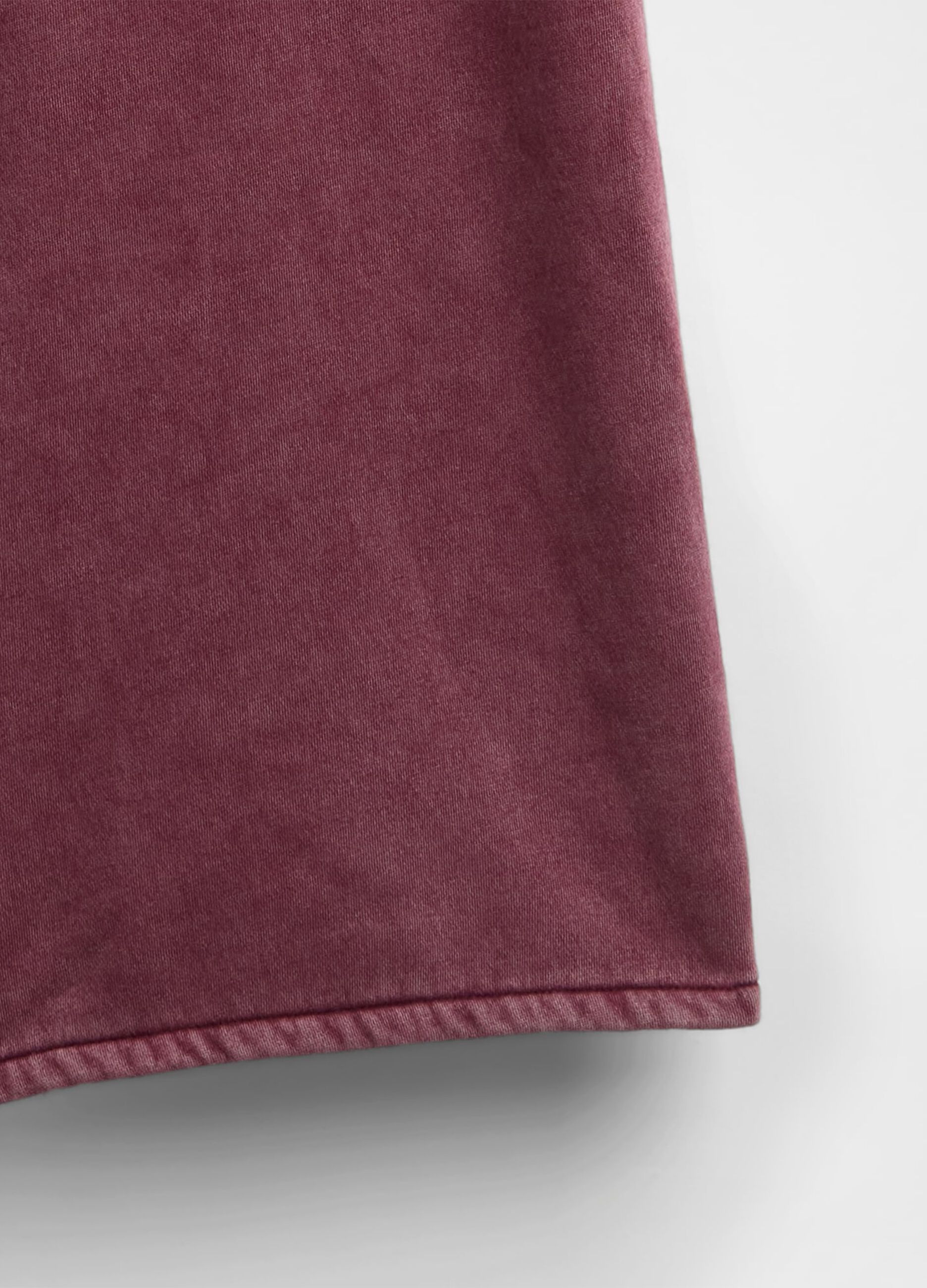 Purple trousers in cotton and polyester blend