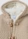 Heavy beige cotton jacket with hood_2