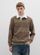 Brown pure cotton regular fit polo_1