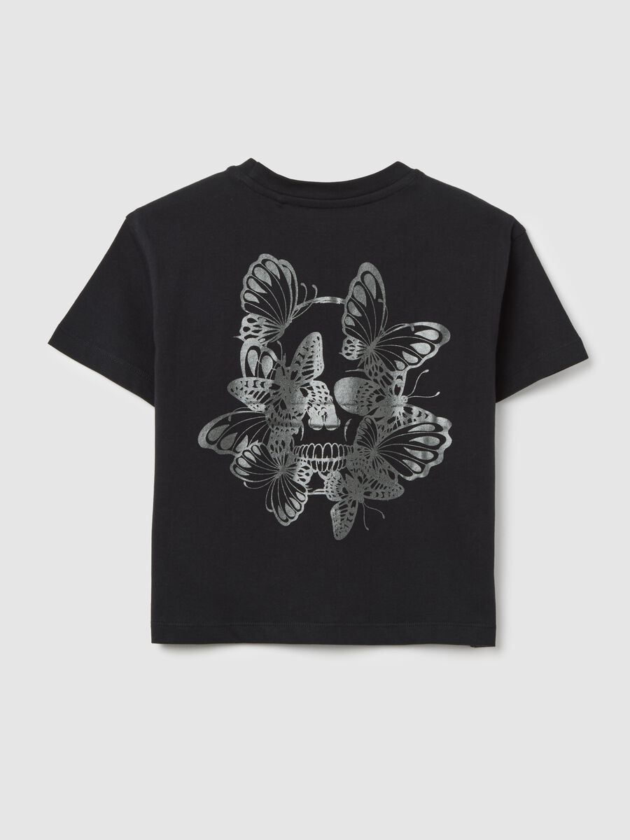Short Black T-shirt with B.Fly Print OVS Kids_4