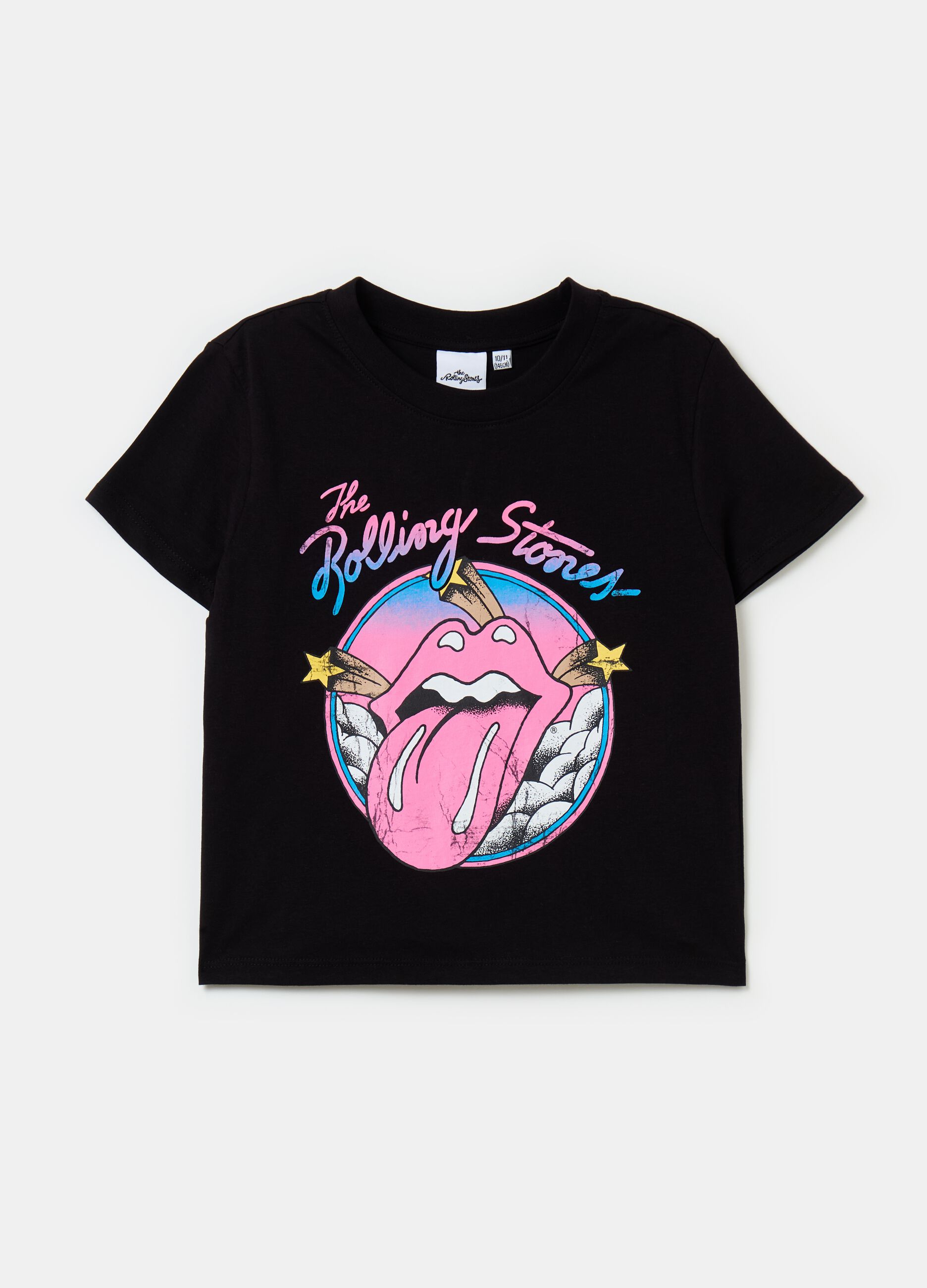 T-shirt con stampa logo Rolling Stones