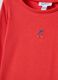Regular fit red long sleeve cotton blend girl's T-shirt_2