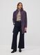 Long purple hooded zip jacket_0