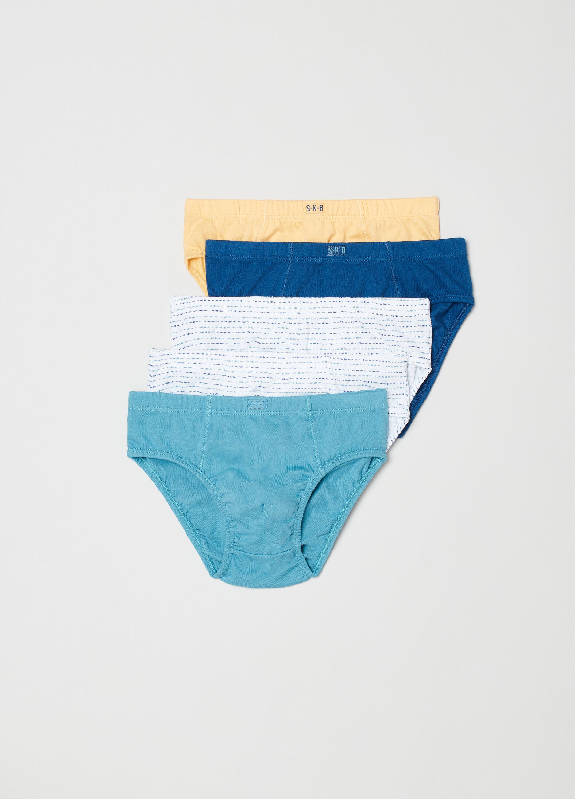 Set cinque slip in cotone biologico_0