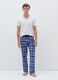 Pyjama trousers in patterned cotton_0