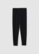 Black Stretch Cotton Skinny Leggings_4