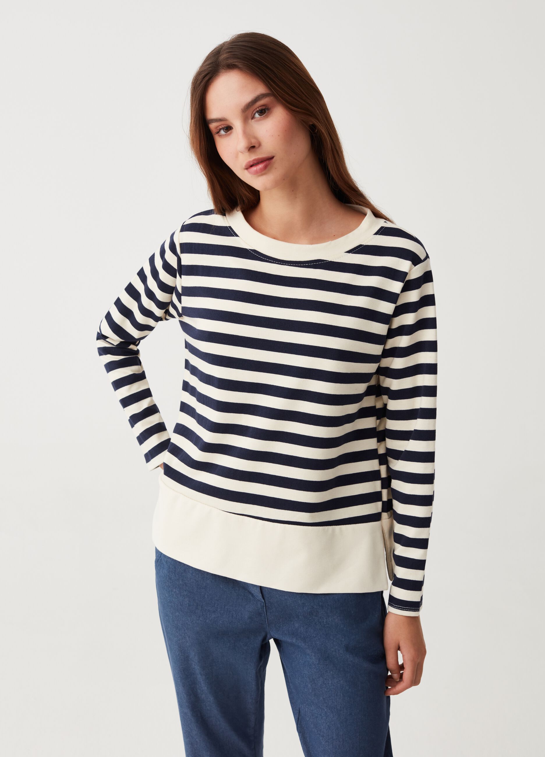 Maglia maniche hotsell lunghe righe