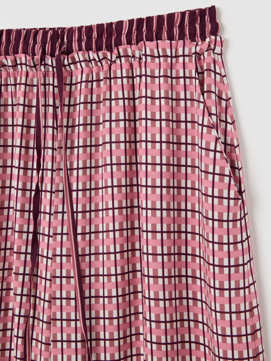 Multicolour Striped Pyjama Trousers with Elastic Waist_1