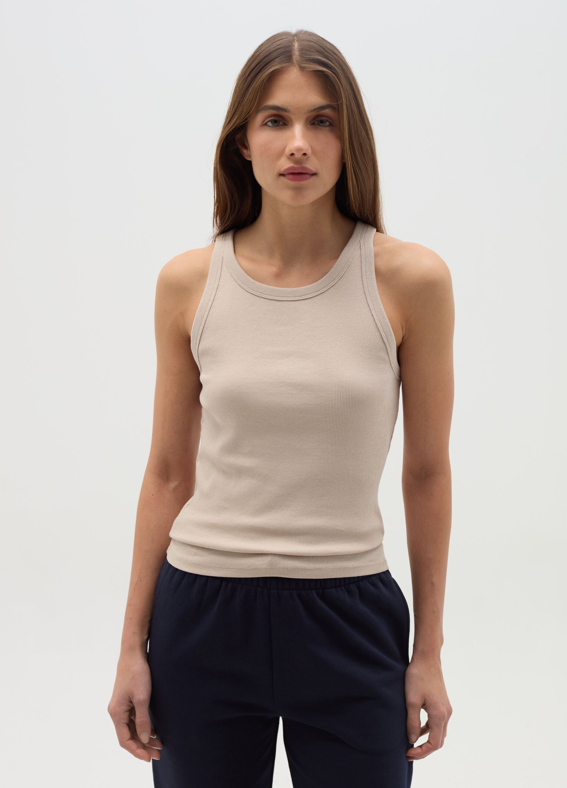 Ribbed tank top