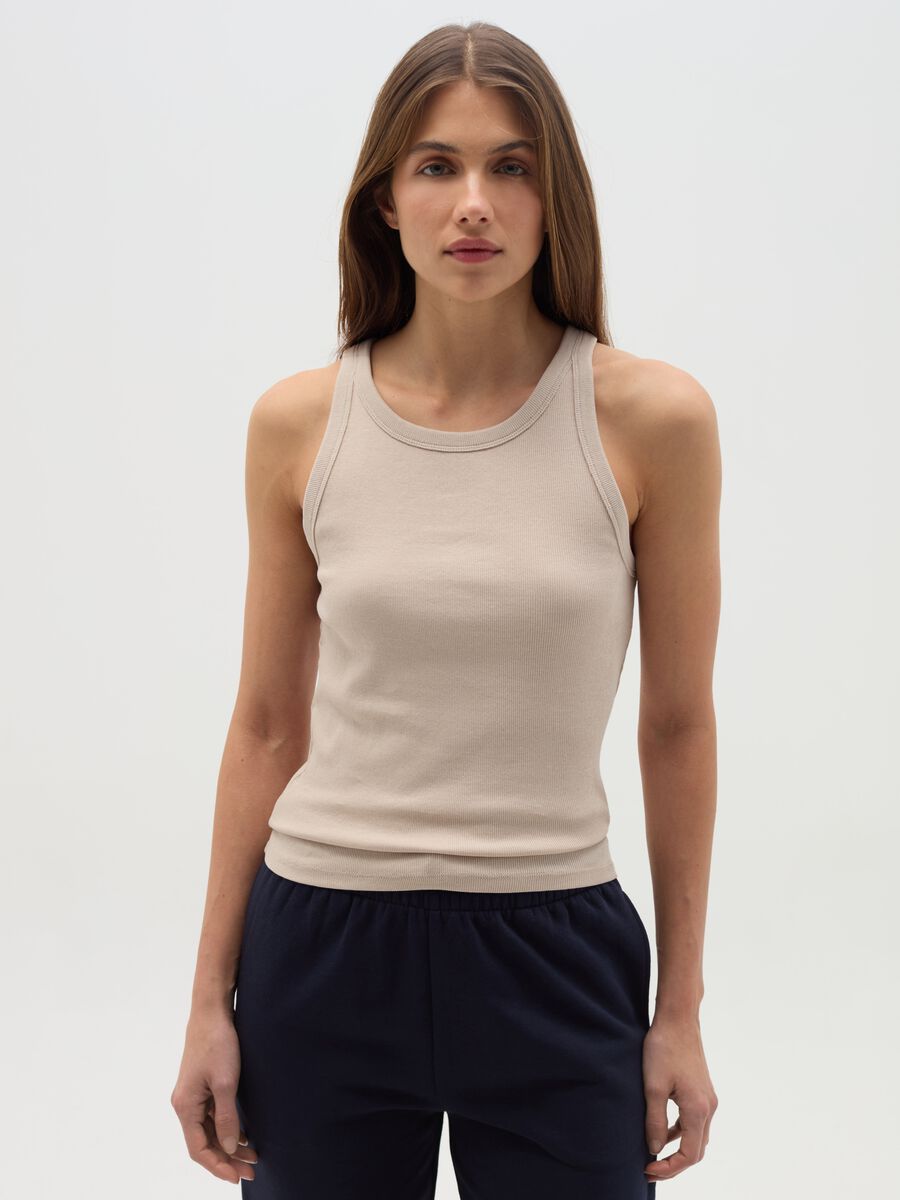 Ribbed tank top_0