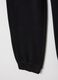Girls' black pure cotton regular fit joggers_3