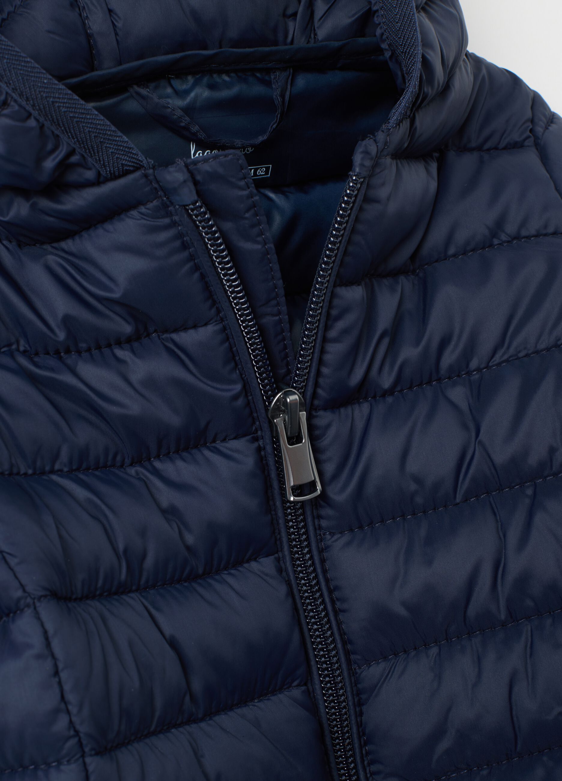 Baby blue jacket in regular fit with hood