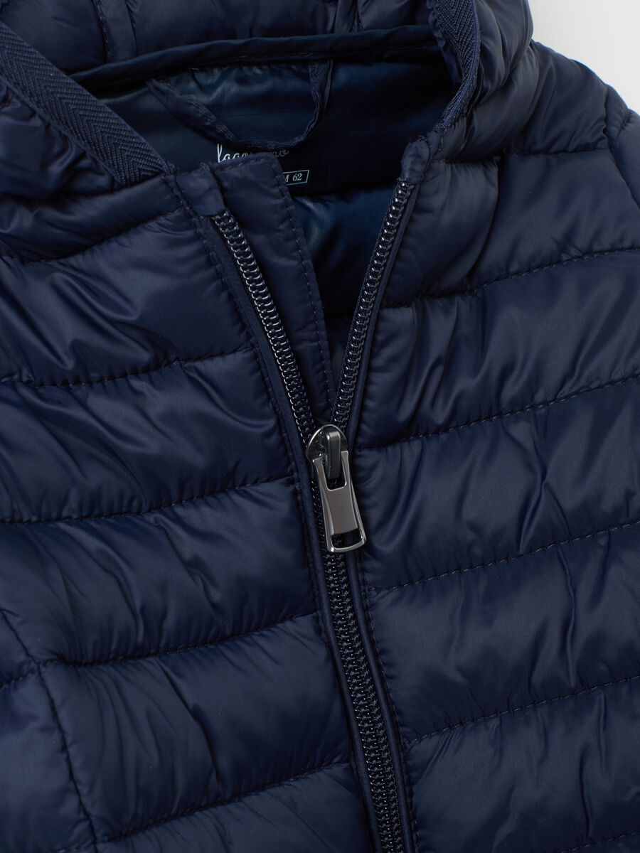 Baby blue jacket in regular fit with hood_3