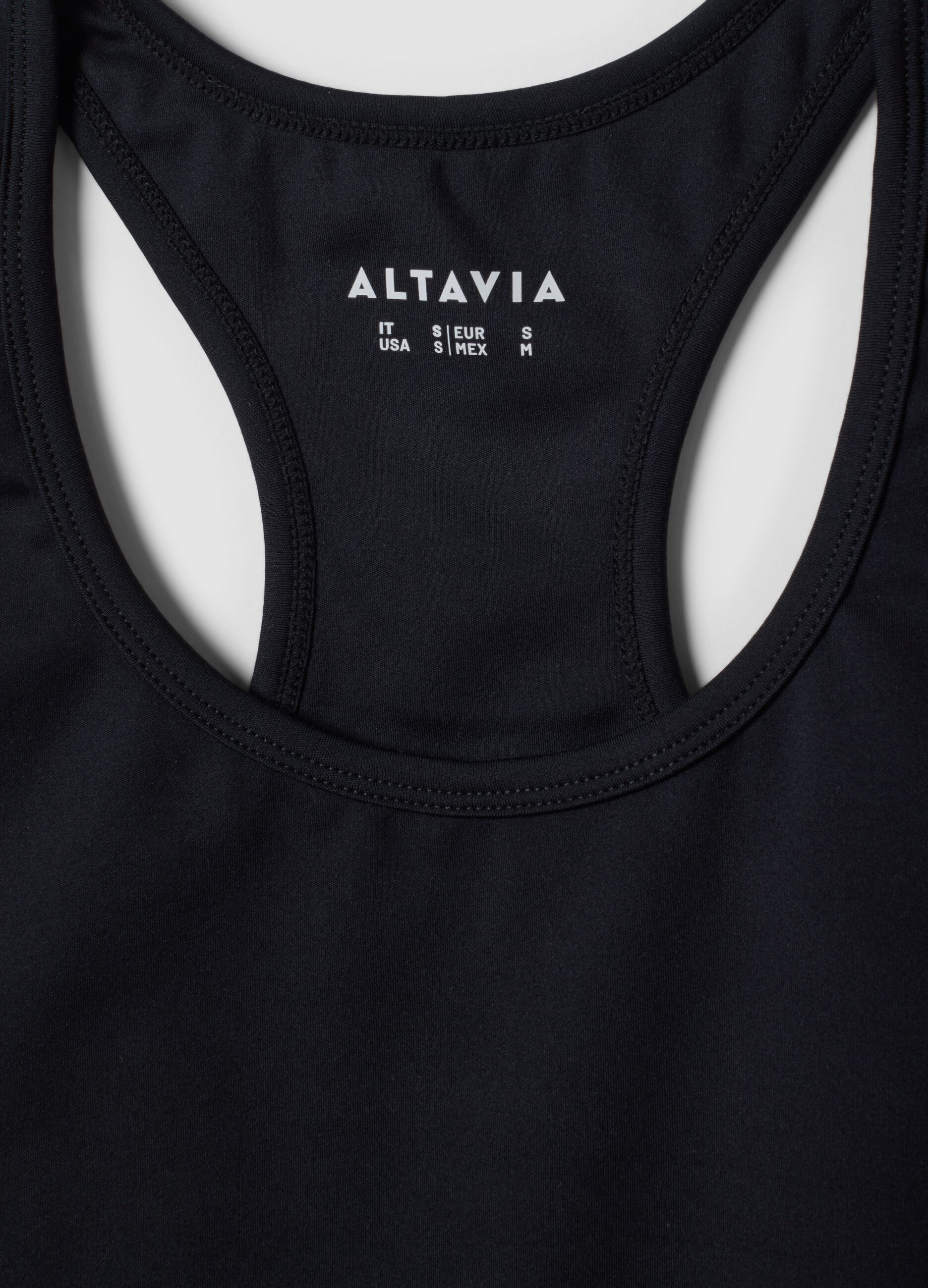 Reggiseno sportivo nero in tessuto elasticizzato