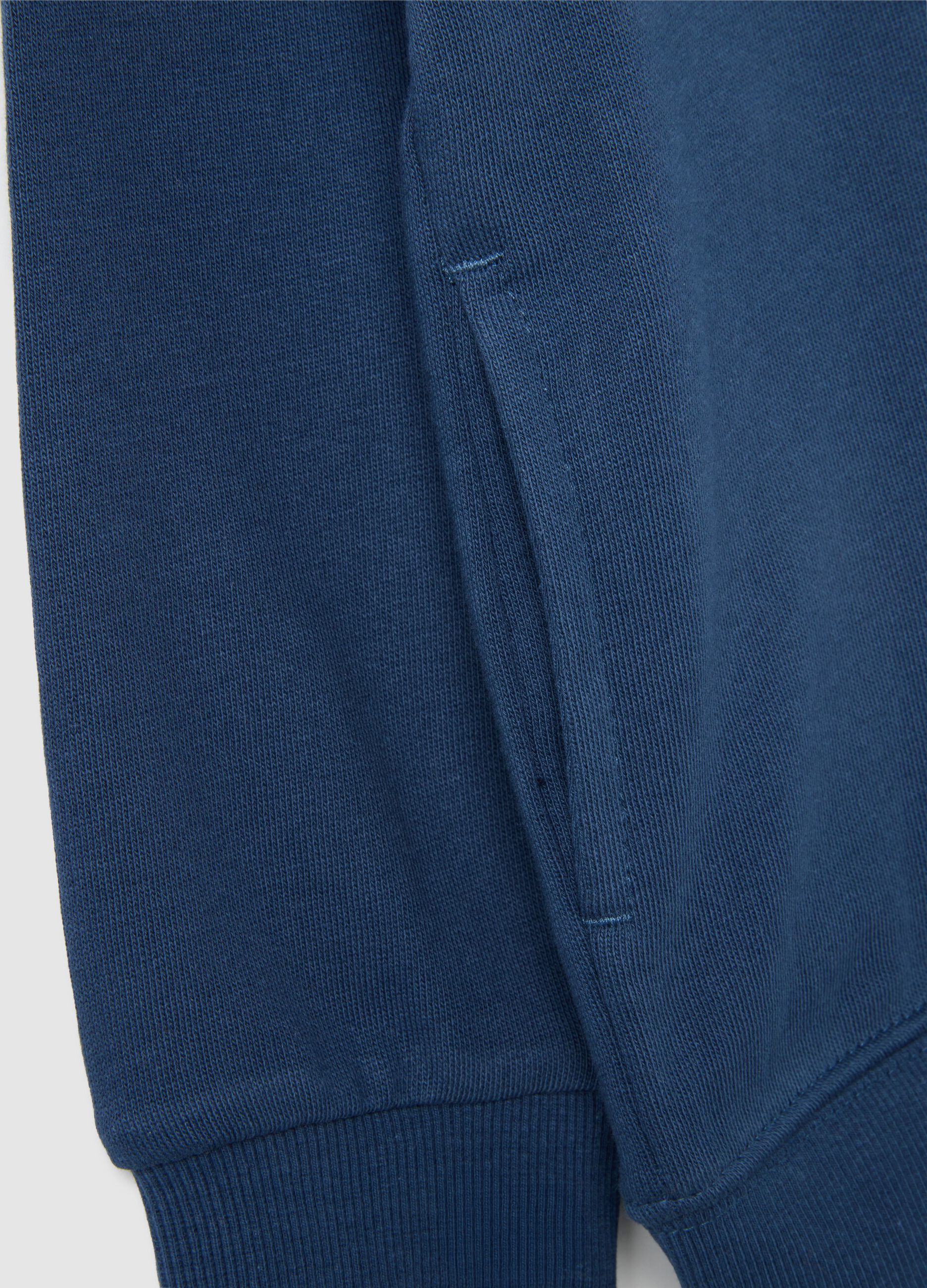 Children's blue pure cotton regular fit sweatshirt