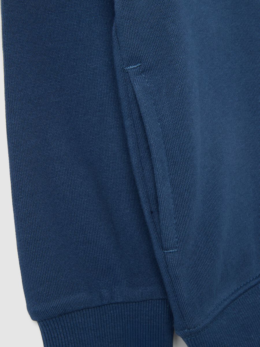 Children's blue pure cotton regular fit sweatshirt_3