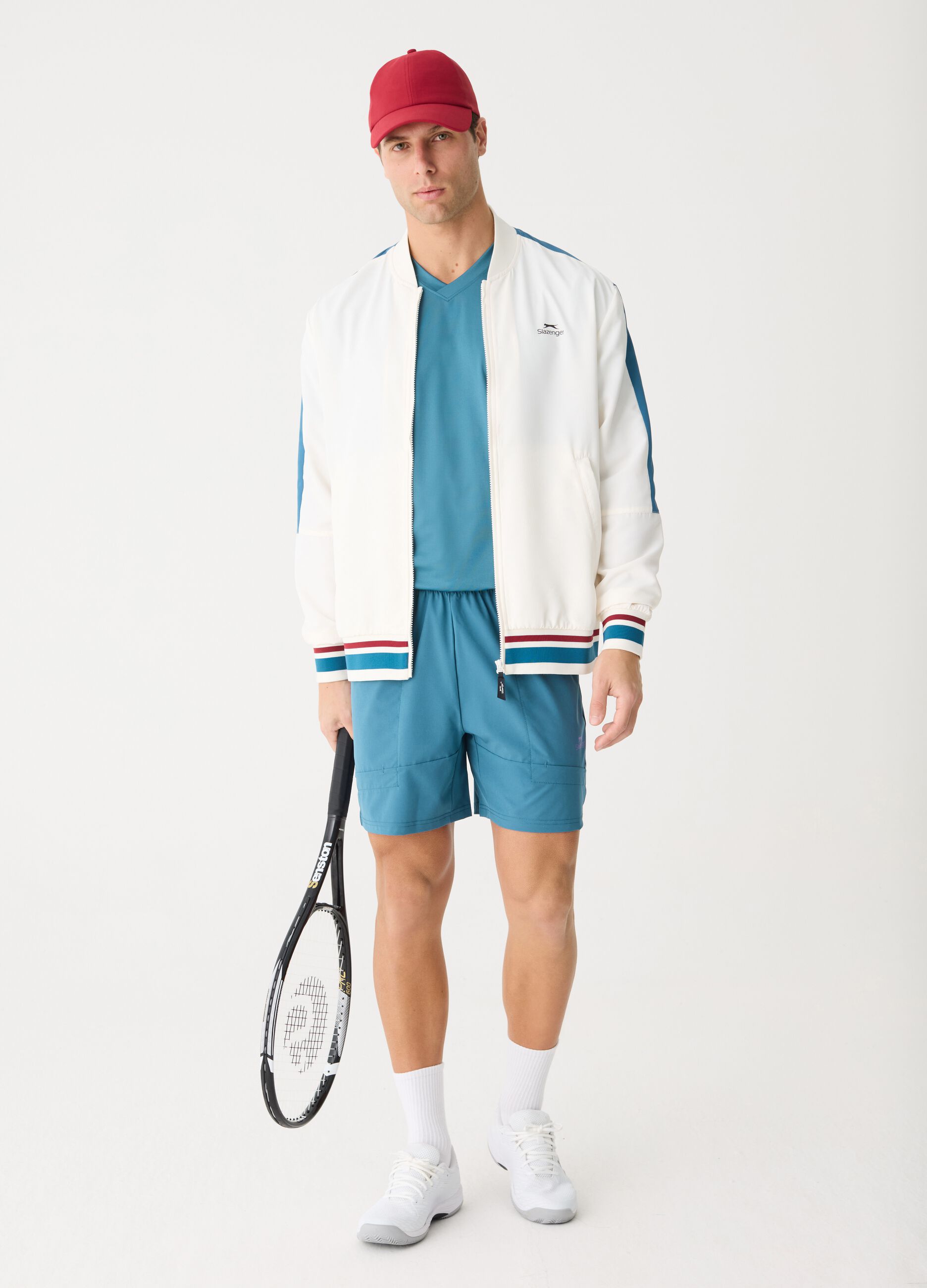 SLAZENGER Bermuda shorts in technical fabric