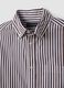 Camicia bianca in popeline di puro cotone a righe regular fit_5