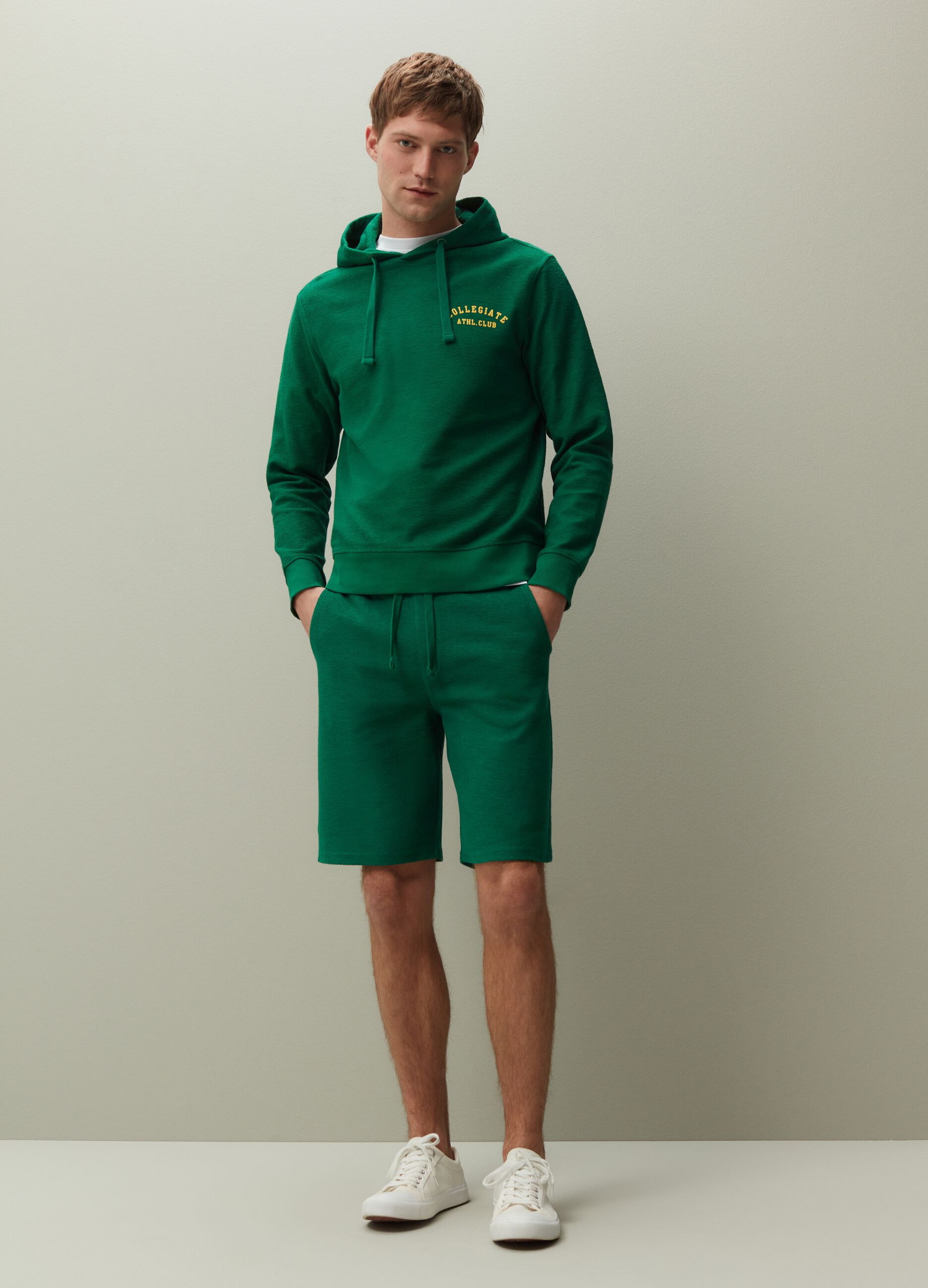 Bermuda jogger in felpa_0