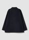 Blue wool-viscose blend over-fit coat with buttons_2