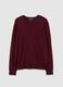 Red viscose blend regular fit jumper_4