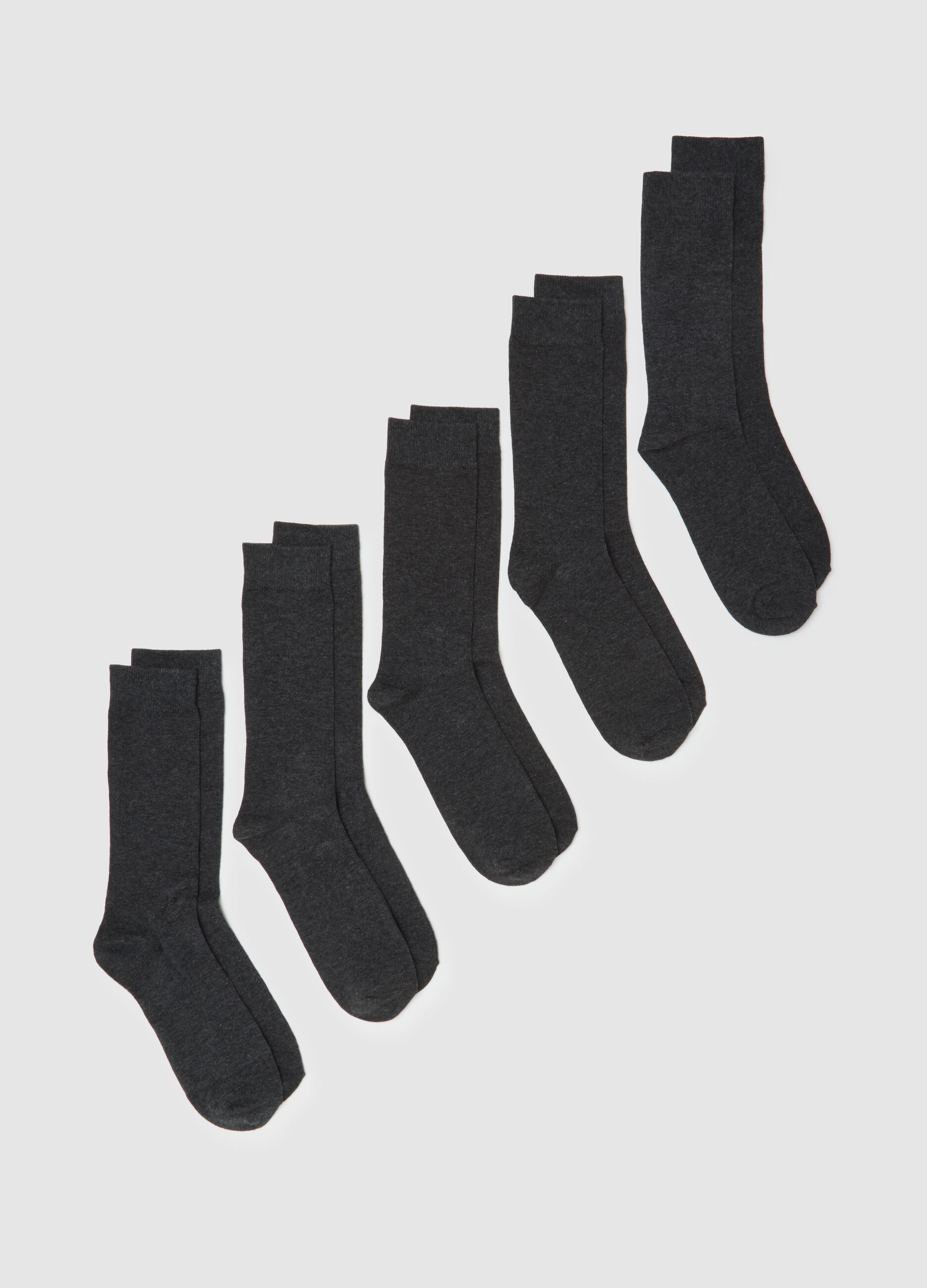 Grey Cotton Short Socks Multipack Set
