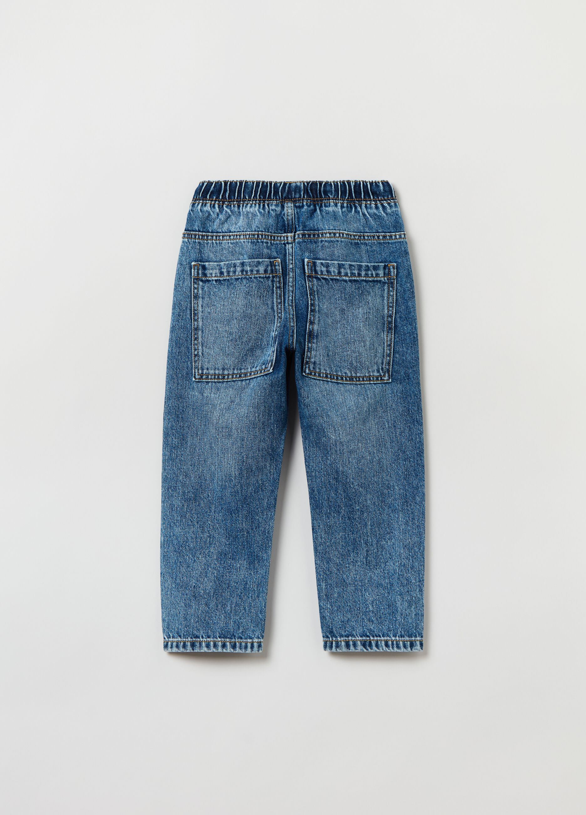 Joggers comfort fit in denim _1