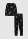 Black pure cotton regular fit pyjamas_4