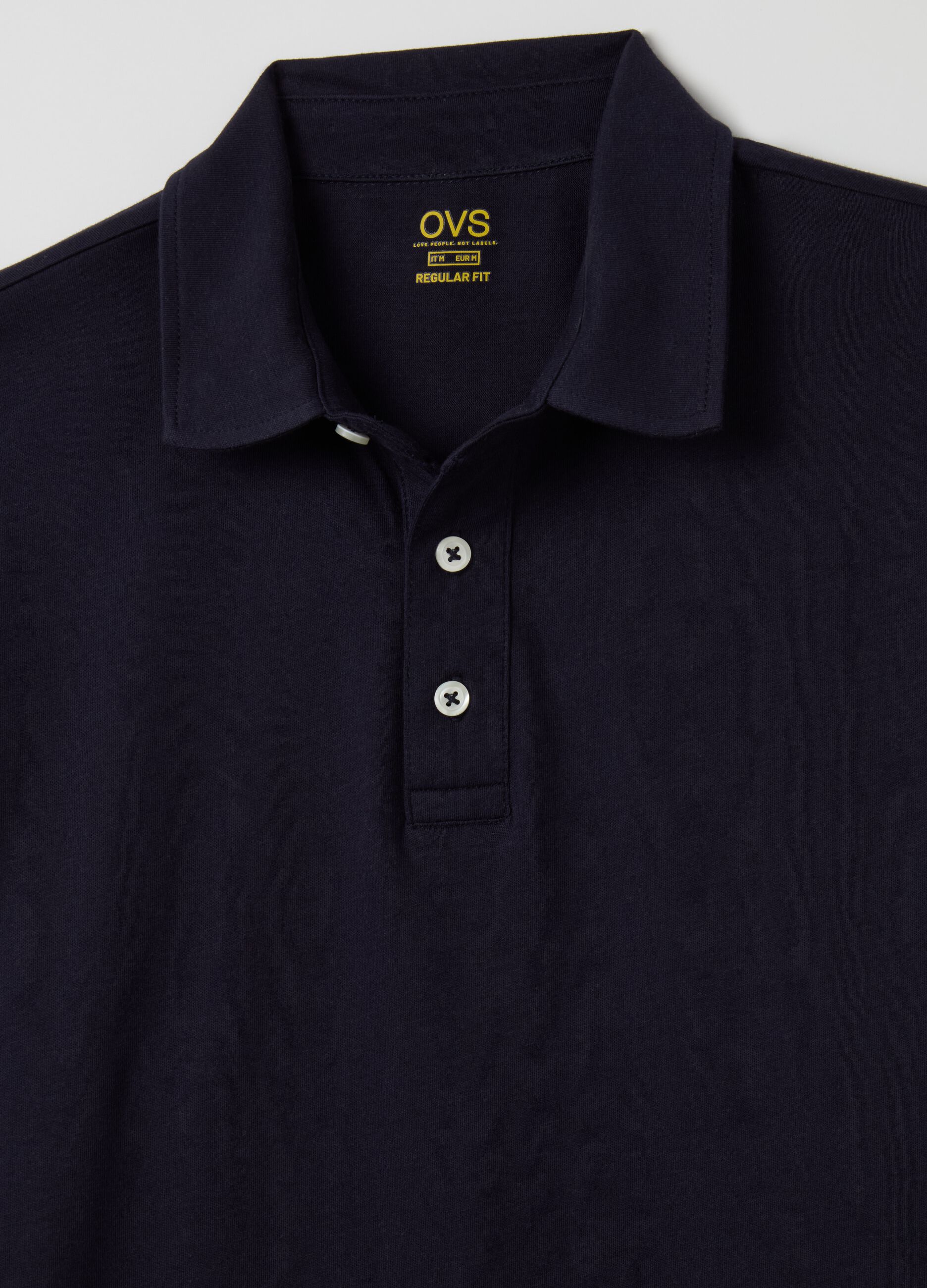 Polo in cotone a maniche lunghe