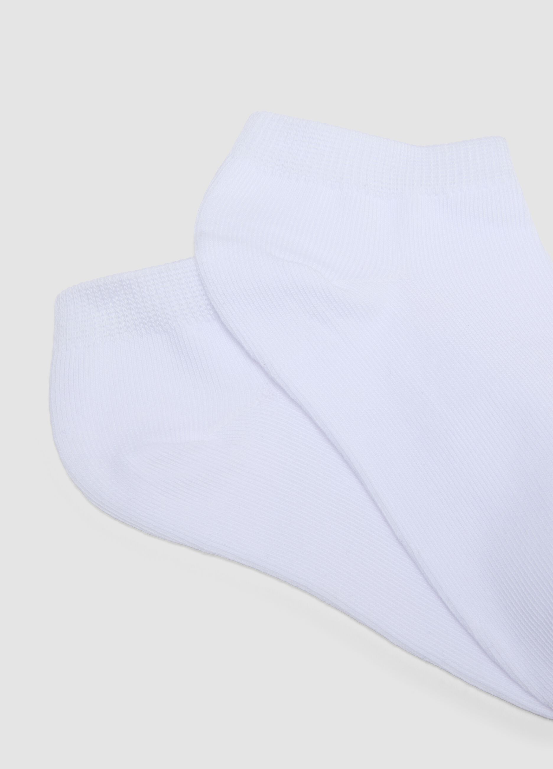 Seven-pack of white organic cotton socks