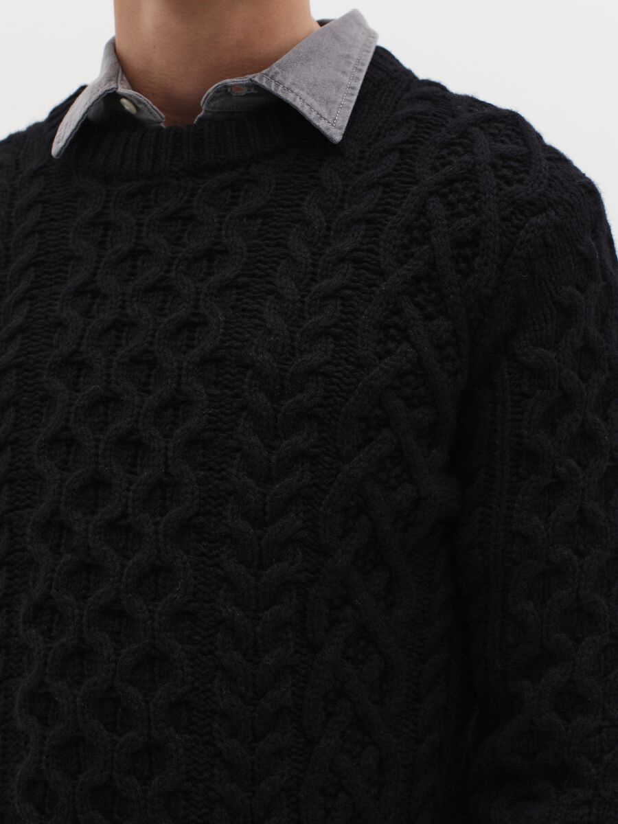 Pullover in braided wool_2