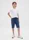 Boys&rsquo; blue regular-fit Bermuda shorts in 100% cotton_0