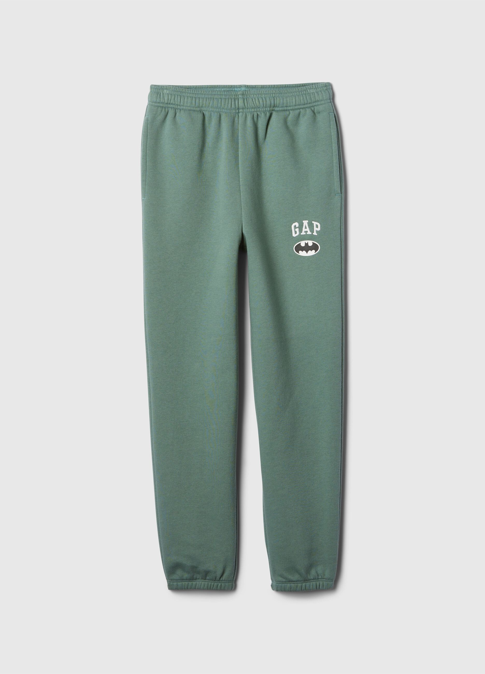Joggers with Batman print and logo embroidery